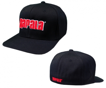 Rapala Hat - Black with closed back and Red 3D Logo