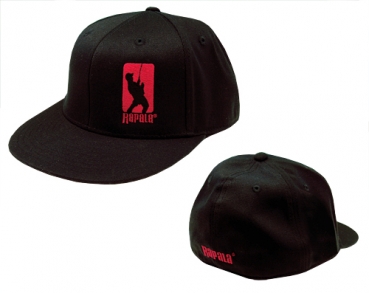 Rapala Hat - Black Original Flexfit Hat with Red Logo
